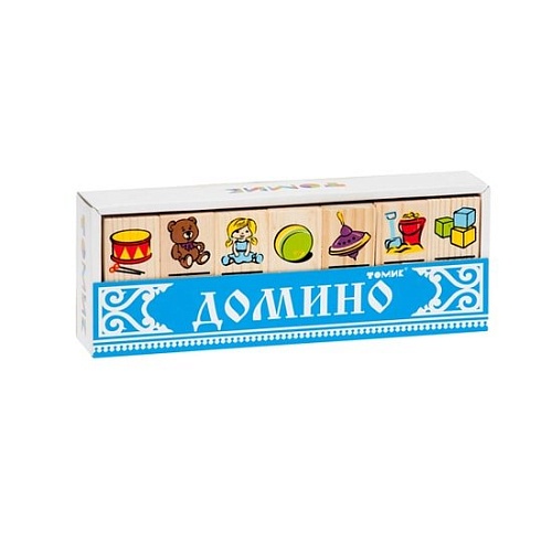 Развивающая игра Томик Игрушки домино 5555-3