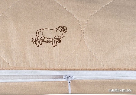 Спальная подушка Luxor Овечья шерсть поплин 70x70