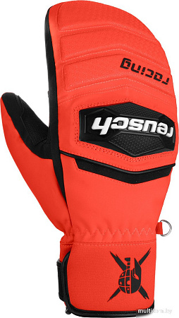 Горнолыжные варежки Reusch Warrior R-TEX XT Junior 6271533-7809 (р-р 4, Mitten Black/Fluo Red)