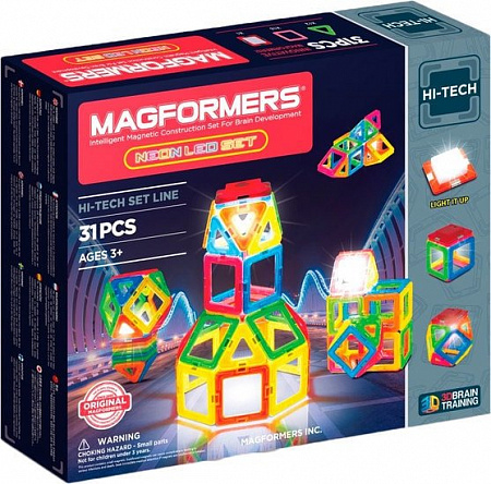 Конструктор Magformers Neon LED Set 709007