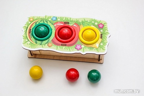 Молоточек WoodLand Toys Фрукты 3 отверстия 115209