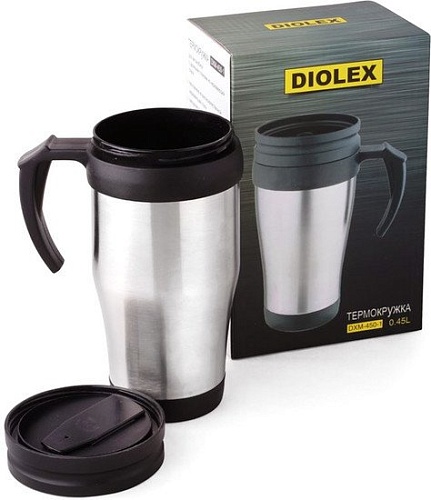Термокружка Diolex DXM-450-1 0.45л (серебристый)