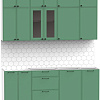 Готовая кухня Интермебель Лион-6 2.1м без столешницы (мята софт)