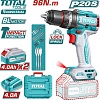 Ударная дрель-шуруповерт Total TIDLI20968 (с 2-мя АКБ, кейс)