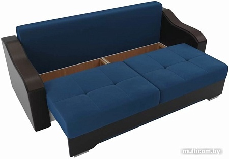 Диван Лига диванов Браун 102165 (синий/черный)