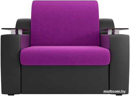 Кресло Лига диванов Сенатор 100697 60 см (фиолетовый/черный)