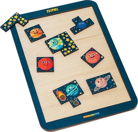 Мозаика/пазл WoodLand Toys Тетрис большой Космос 065113