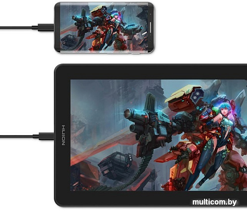 Графический монитор Huion Kamvas 13 (фиолетовый)