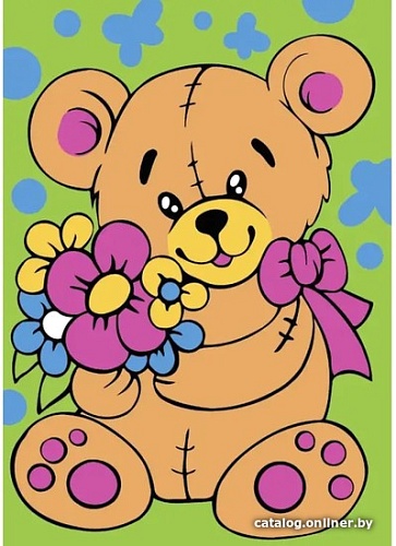 Картина по номерам Wizardi Мишутка MINI108