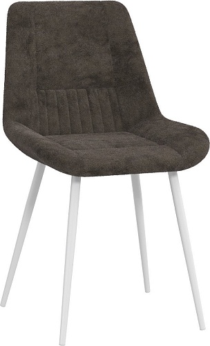 Стул Олмеко Николь (велюр Панда браун шоколад/белый)