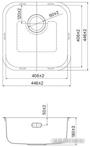 Кухонная мойка IDDIS Mate MAT44S0i77