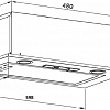 Кухонная вытяжка HOMSair Camelia Power 60 (черный)