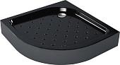 Душевой поддон Метакам Classic Black N 90x90 АПS_013574 (закругленный)