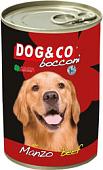 Консервированный корм для собак Adragna Dog&Co кусочки говядины в соусе 405 г