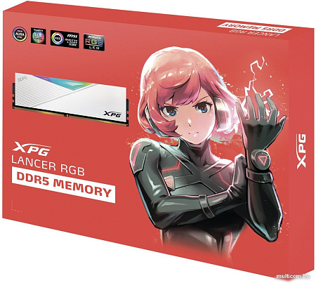 Оперативная память ADATA XPG Lancer RGB 2x16ГБ DDR5 6800 МГц AX5U6800C3416G-DCLARWH
