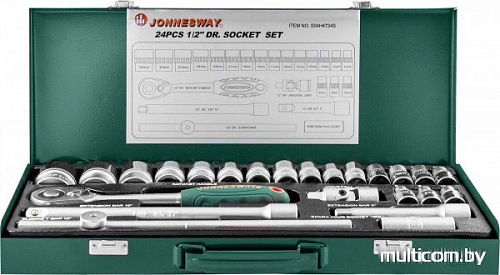 Набор торцевых головок Jonnesway S04H4724S 24 предмета