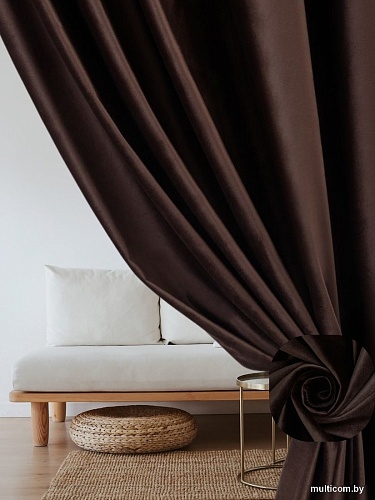 Комплект штор Soft Lines Бархат 9102G-E11 (200x250, шоколад)