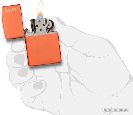 Зажигалка Zippo Orange Matte with Zippo Logo [231ZL-000023]