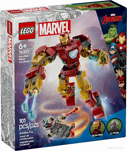 Конструктор LEGO Marvel 76307 Железный Человек против Альтрона