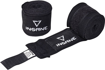 Бинт боксерский Insane Cobra IN22-HW201 (3.5м, черный)