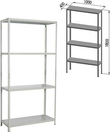 Стеллаж Brabix Ms Kd-185/40-4 291115