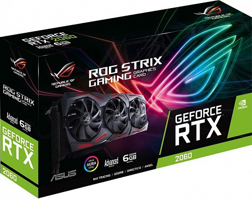 Видеокарта ASUS ROG Strix GeForce RTX 2060 EVO Advanced 6GB GDDR6