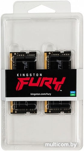 Оперативная память Kingston FURY Impact 2x8GB DDR4 SODIMM PC4-25600 KF432S20IBK2/16