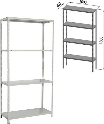 Стеллаж Brabix Ms Kd-185/40-4 291115