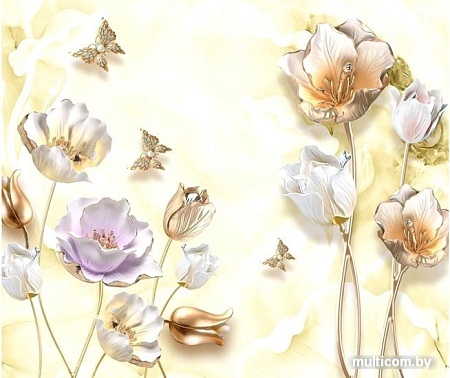Фотообои Citydecor Цветочный декор 10 с защитным покрытием 300x254