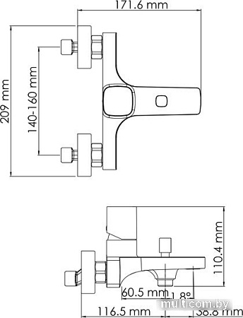 Смеситель Wasserkraft Naab 8601
