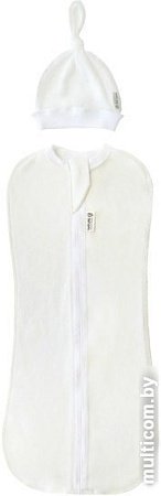 Пеленка-кокон Amarobaby Nature Essence (молочный, р-р 56-68)