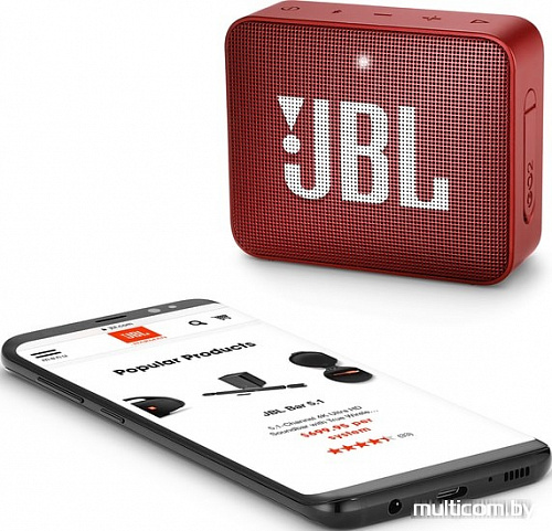 Беспроводная колонка JBL Go 2 (красный)