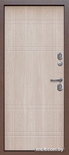 Металлическая дверь Guard Протерма Шоколад букле/уайт (96x205, правая)