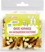 Лакомство для собак Dog Fest Филе куриное на кальциевой косточке 500 г