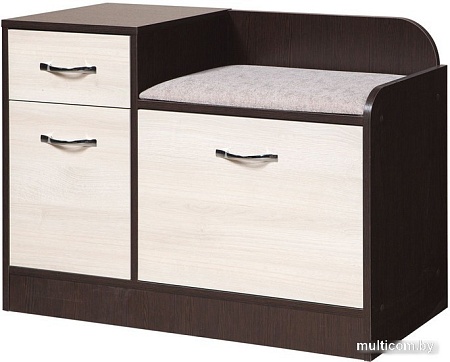 Банкетка Мебель-класс Порто-7 МК 501.09.07 (правый, венге/ясень шимо светлый)