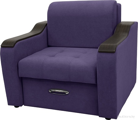 Кресло Сириус Лидер-3 НПБ 105x110 (Eva 31 велюр фиолетовый)