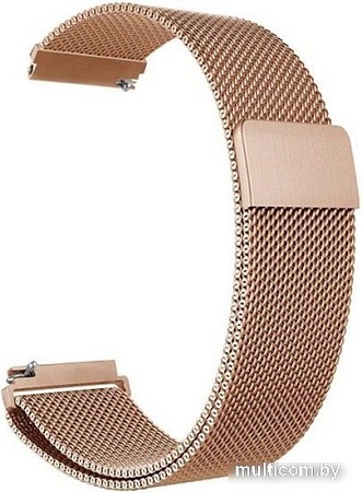 Браслет Rumi Milanese loop металлический 24 мм (красное золото)