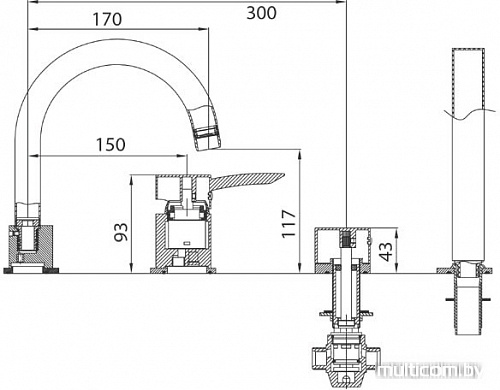 Смеситель Ferro Modena BTM11A