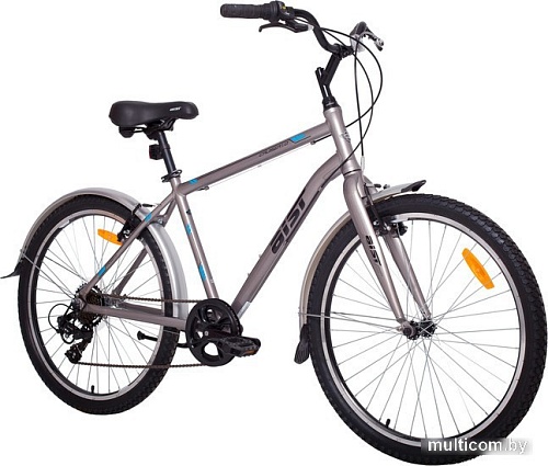 Велосипед AIST Cruiser 1.0 (серебристый, 2017)