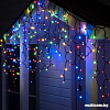 Бахрома Luazon 3x0.9 м 232 LED 5204452 (черный каучук провод, мульти)
