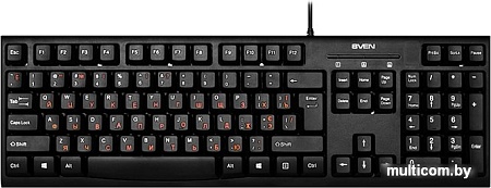 Клавиатура SVEN KB-S300 USB+PS/2 (черный)