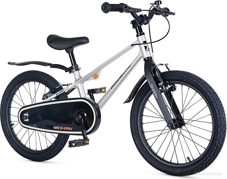 Детский велосипед Maxiscoo Shark Sport 18 2025 MSC-SH1842 (серый жемчуг, разобранный)