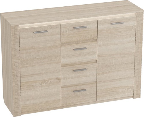 Комод Мебельград Элана 1395 (дуб сонома)