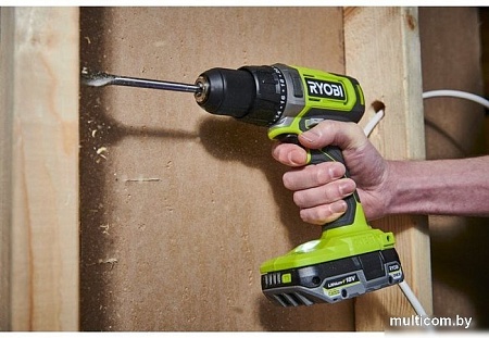 Дрель-шуруповерт Ryobi RDD18-2C42S 5133005521 (с 2-мя АКБ 2 Ач+4 Ач, сумка)