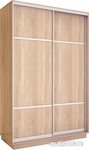 Шкаф раздвижной Евва 120 SS.03 АЭП ШК.2 03 (сонома/серебро)