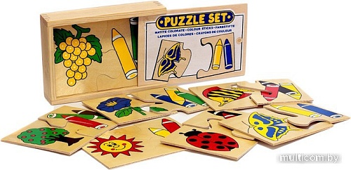 Настольная игра ЛЭМ домино Цветные карандаши