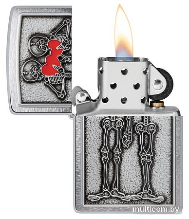Зажигалка Zippo Couple Love Brushed Chrome 48688