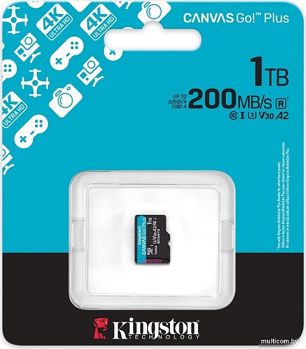 Карта памяти Kingston Canvas Go! microSDXC 1TB SDCG4/1TBSP