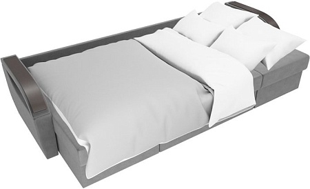 П-образный диван Лига диванов Форсайт 100834 (серый)