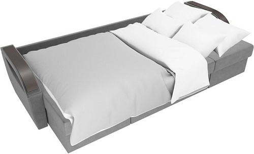 П-образный диван Лига диванов Форсайт 100834 (серый)